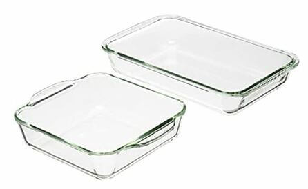 Amazon Basics Oven Safe Glass Baking Dish Set