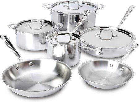 All-Clad Stainless Steel Best Cookware Type for Gas Stove